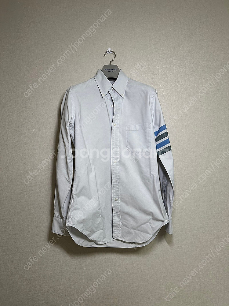 정품 톰브라운 사선완장 하늘색 셔츠 2 size--0