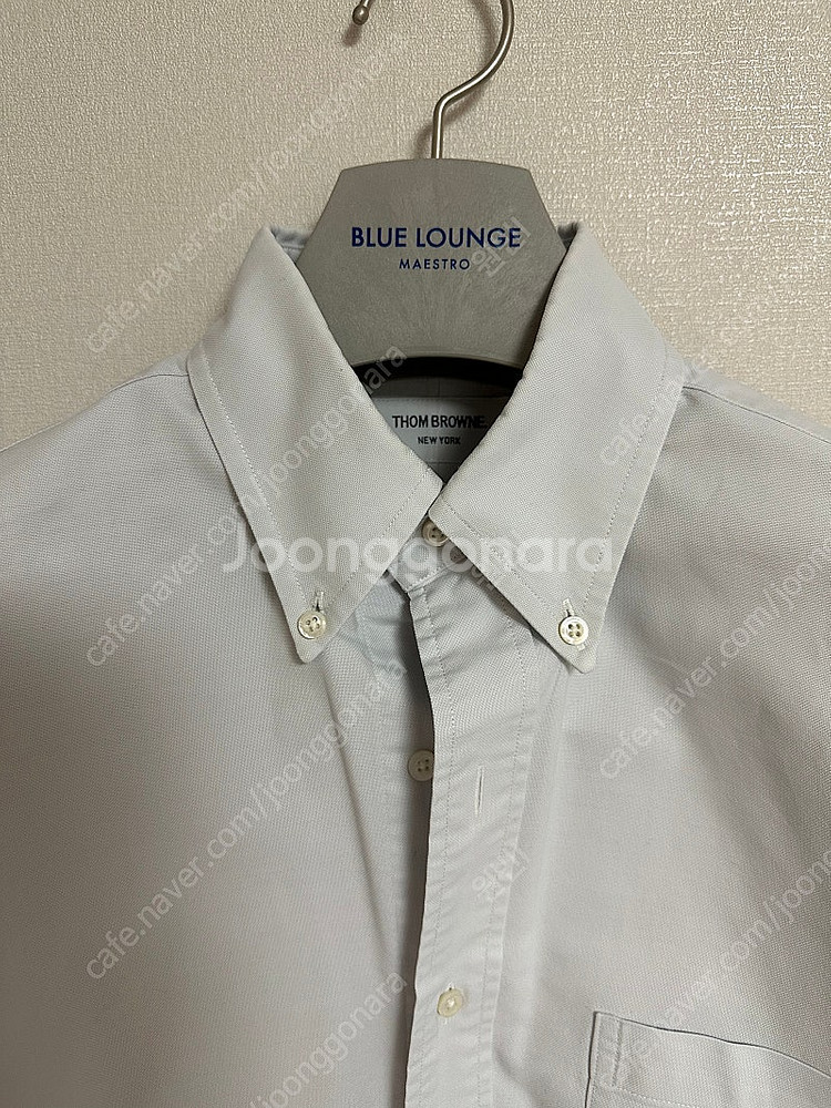 정품 톰브라운 사선완장 하늘색 셔츠 2 size--2