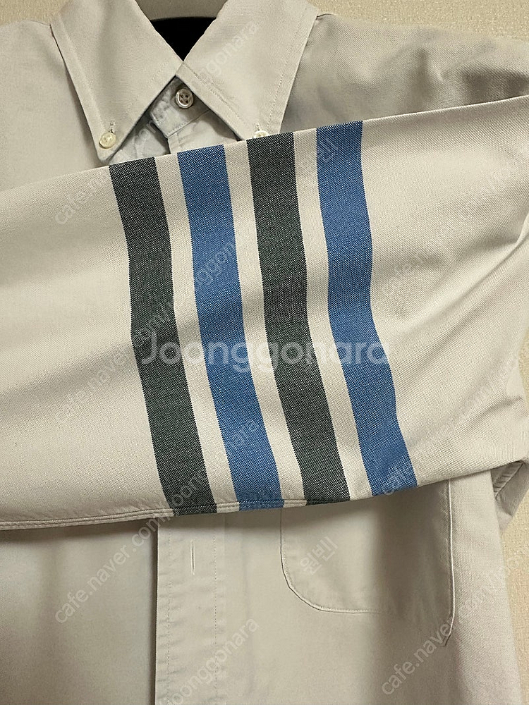 정품 톰브라운 사선완장 하늘색 셔츠 2 size--4