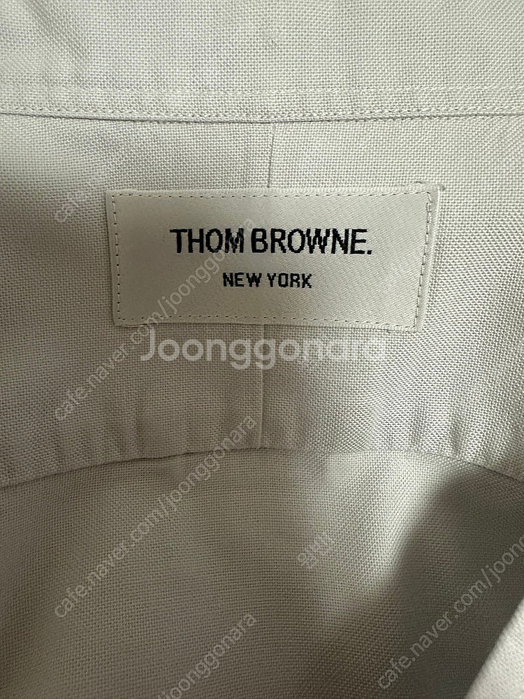 정품 톰브라운 사선완장 하늘색 셔츠 2 size--6