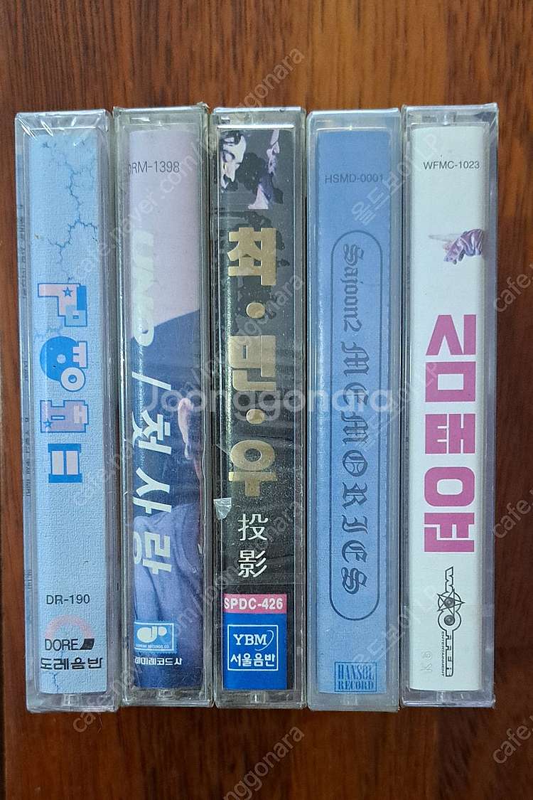 미개봉 카세트테이프 5장 일괄판매--2