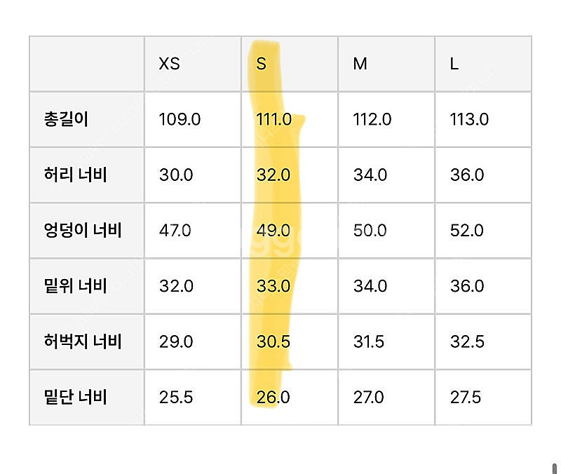 아르토 롤업데님 인디고(1회착용)--5