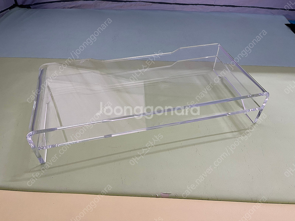 국내제작 투명아크릴 모니터받침대 (모니터스탠드) 비품 저렴하게 판매합니다.--1