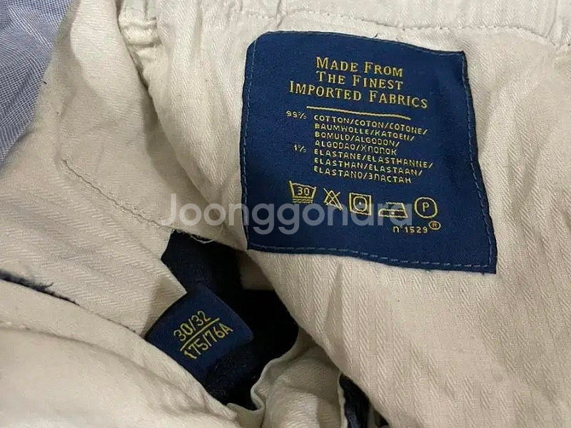 폴로 랄프로렌 베드포드 치노팬츠 크림 / 네이비 코듀로...--4