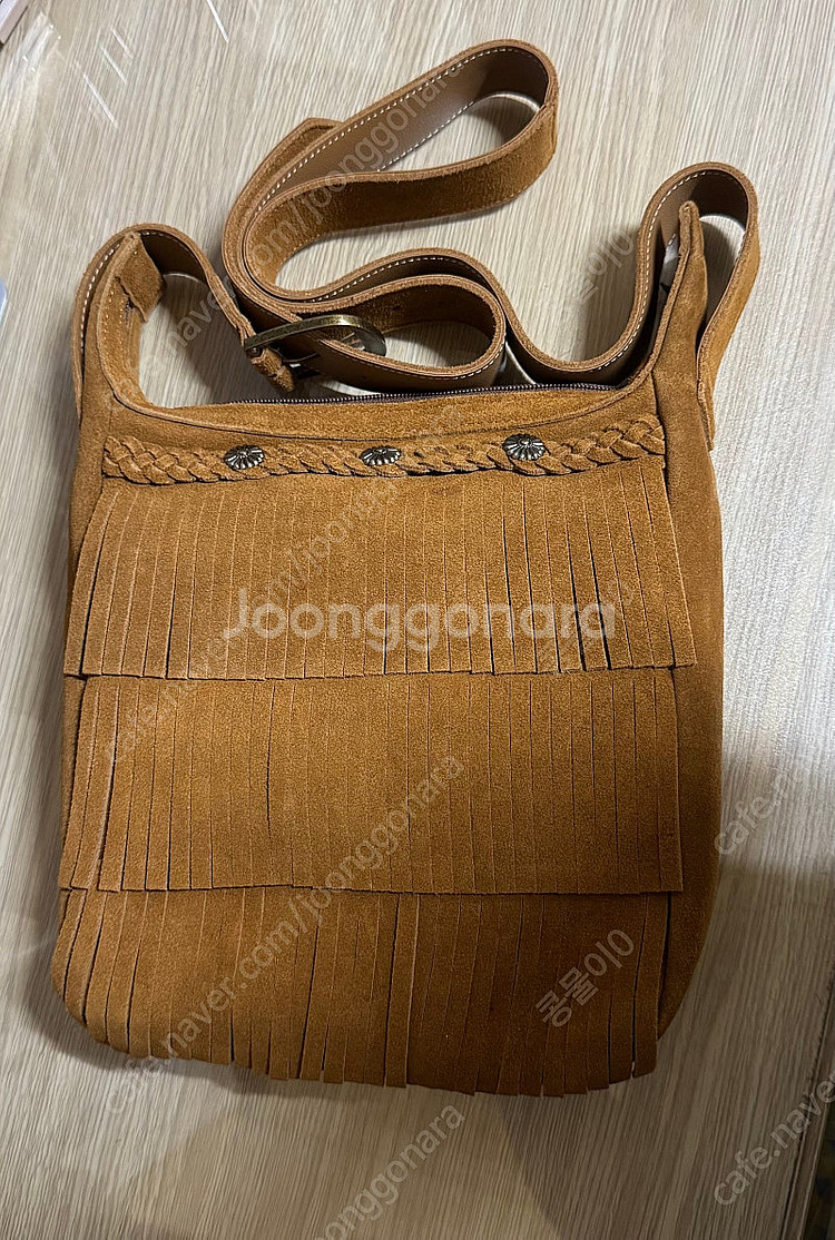 아우어노스텔지아 western real suede bag 웨스턴 백 카멜--0