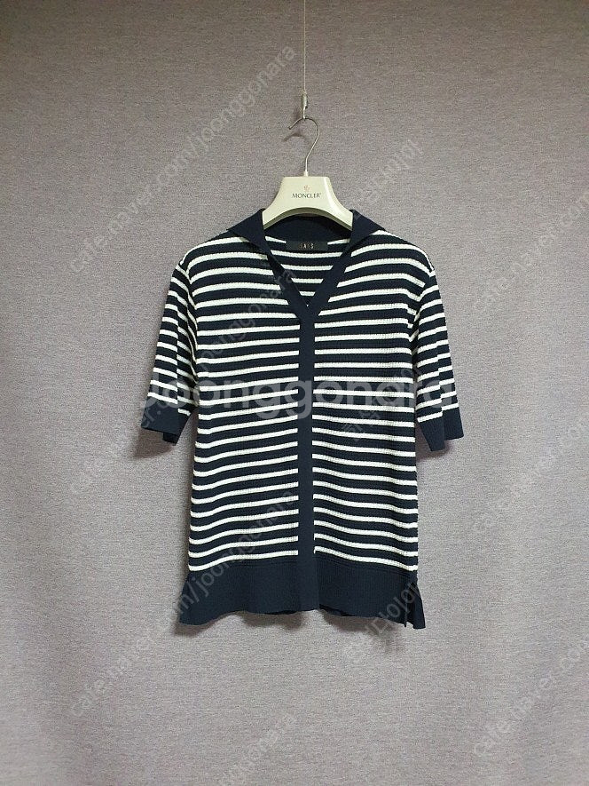 닥스 daks 오픈칼라 니트 탑 90사이즈--1