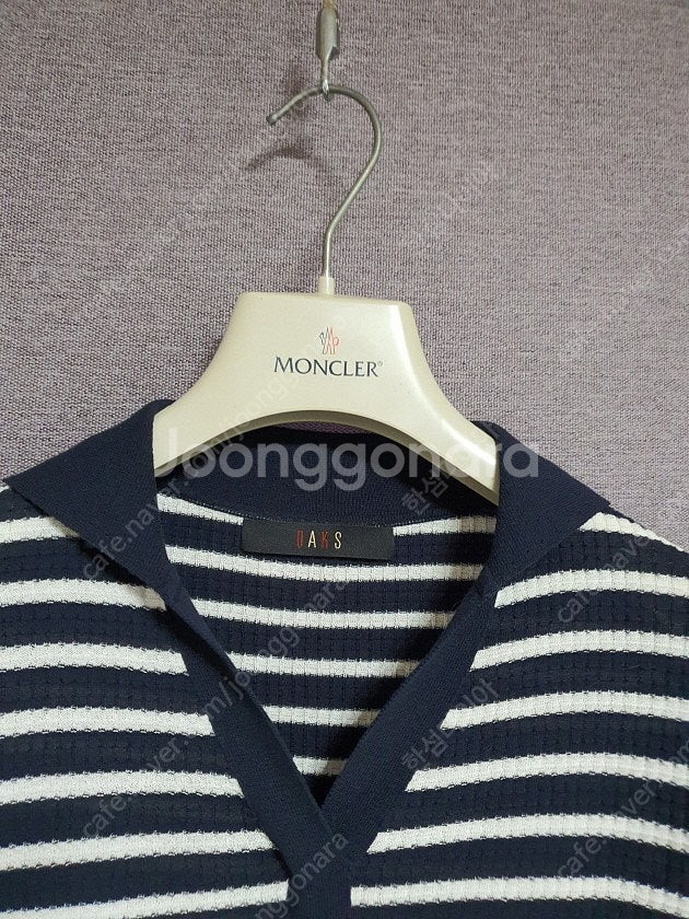 닥스 daks 오픈칼라 니트 탑 90사이즈--3