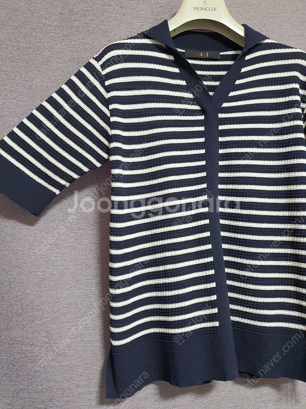 닥스 daks 오픈칼라 니트 탑 90사이즈--5