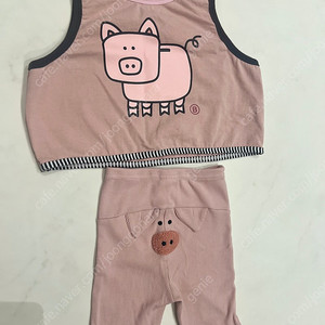 보나츠 피그뽀 조끼 팬츠 세트 s