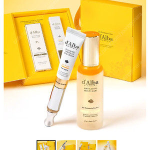 [팝니다][미개봉] 달바 'NEW' 갈바닉 비타 토닝 아이크림 15ml + 비타 미스트 8% 70ml 선물 세트