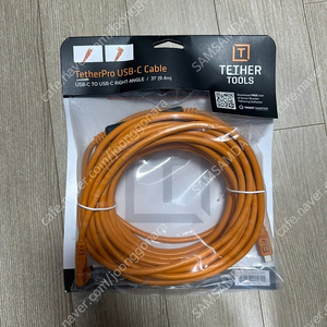 [미사용 새제품] 테더툴스 TetherPro USB-C to USB-C Straight to Right Angle Cable (9.4m) 테더선 연결선 c to c