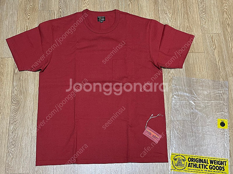 [XL] 리얼맥코이 24SS 반팔티 2종 새제품 일괄--5