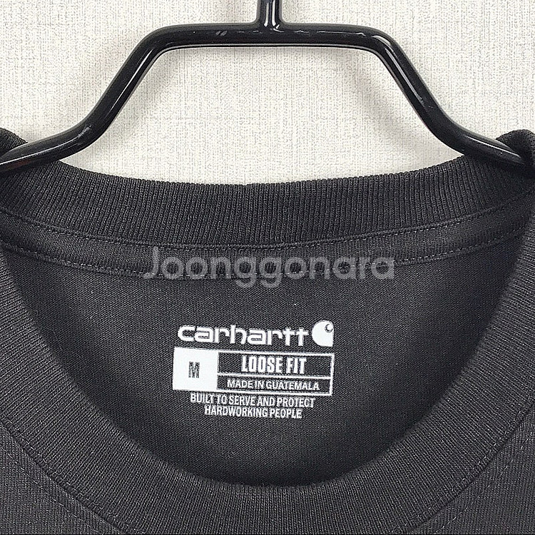 칼하트 루즈핏 포켓 반팔티셔츠 남성M--5