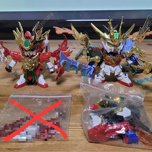 SD건담 삼국전 유비스트라이크+강유F91 가조 프라모델 일괄 판매