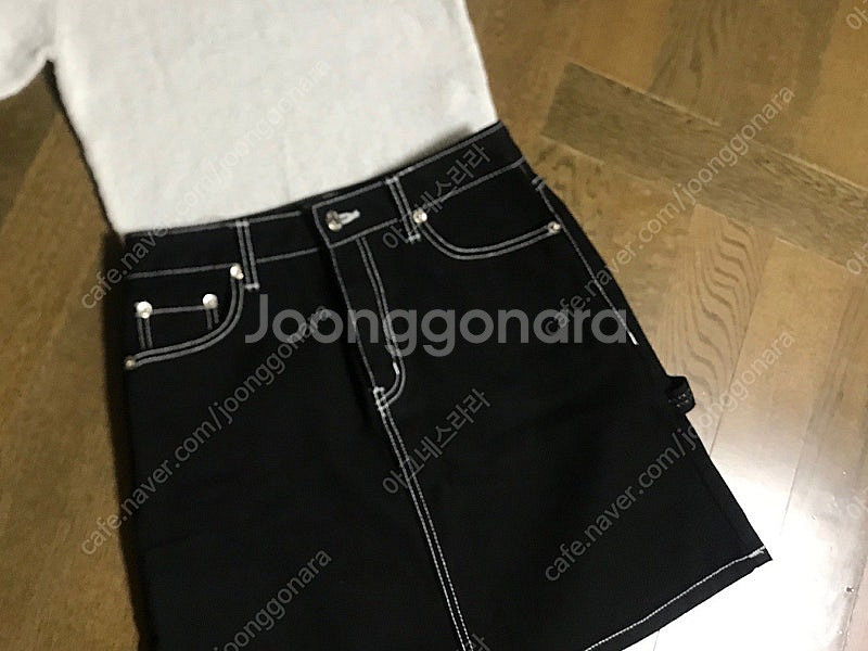 키르시 블랙 청스커트 + 데님스커트 2개, 1 size--1