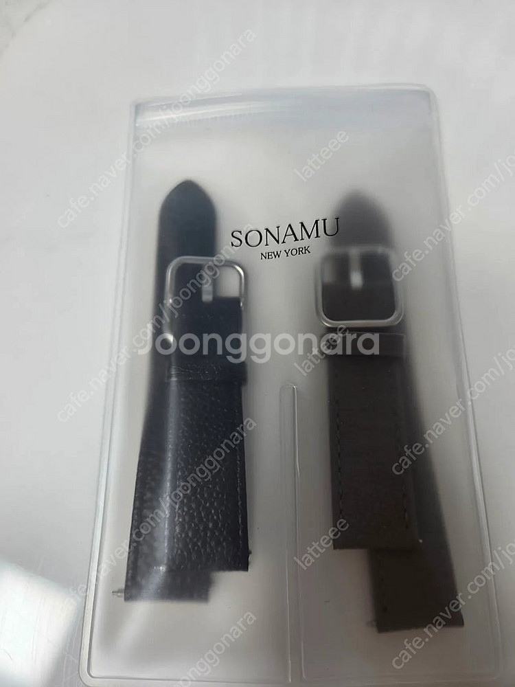 갤럭시워치 가죽스트랩 20mm (캐비어블랙, 앱송에토프...--0