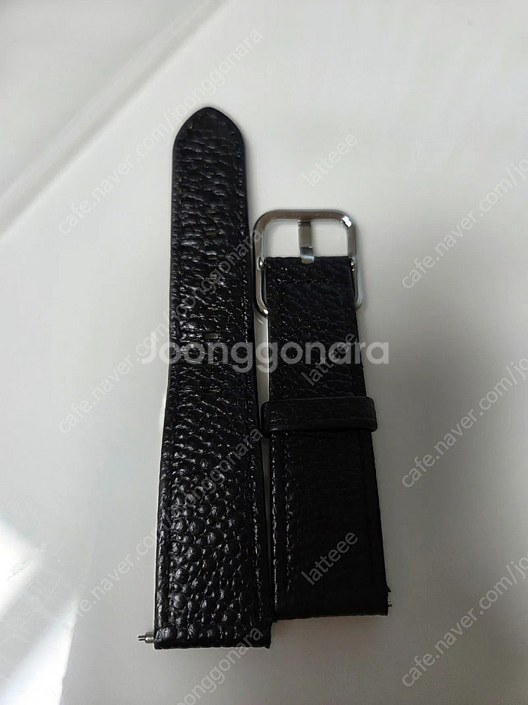 갤럭시워치 가죽스트랩 20mm (캐비어블랙, 앱송에토프...--2