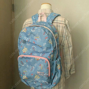 일본빈티지 하트 곰돌이 소다 블루 핑크 백팩