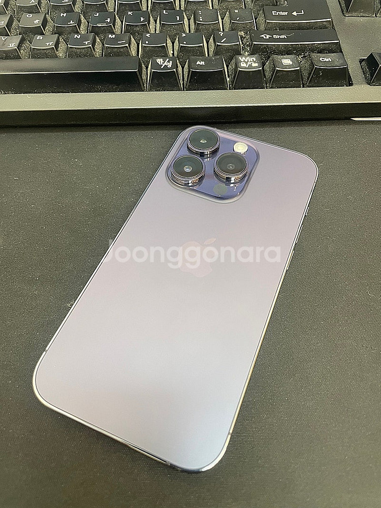 아이폰14프로 퍼플 128GB 상태좋은 중고60만팝니다...--0