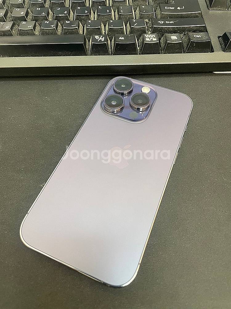 아이폰14프로 퍼플 128GB 상태좋은 중고60만팝니다...--1