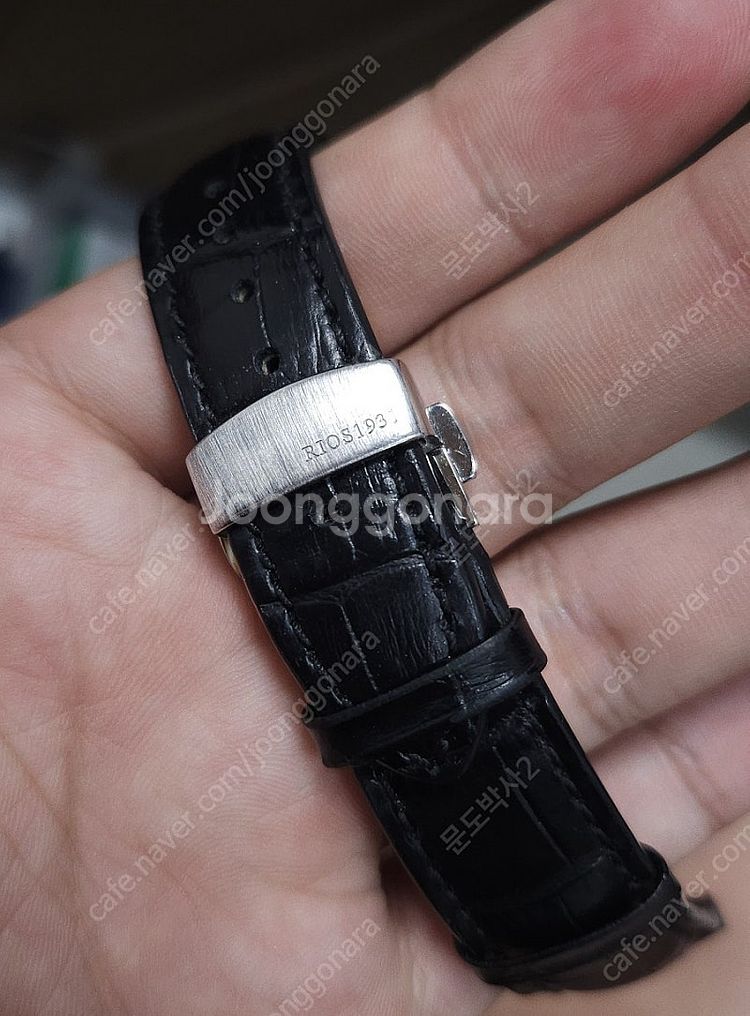 리오스 가죽줄 22mm 블랙 팝니다--1
