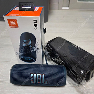 JBL FLIP6 블루투스 스피커 + 보관케이스 (개봉만한 새제품) 택포
