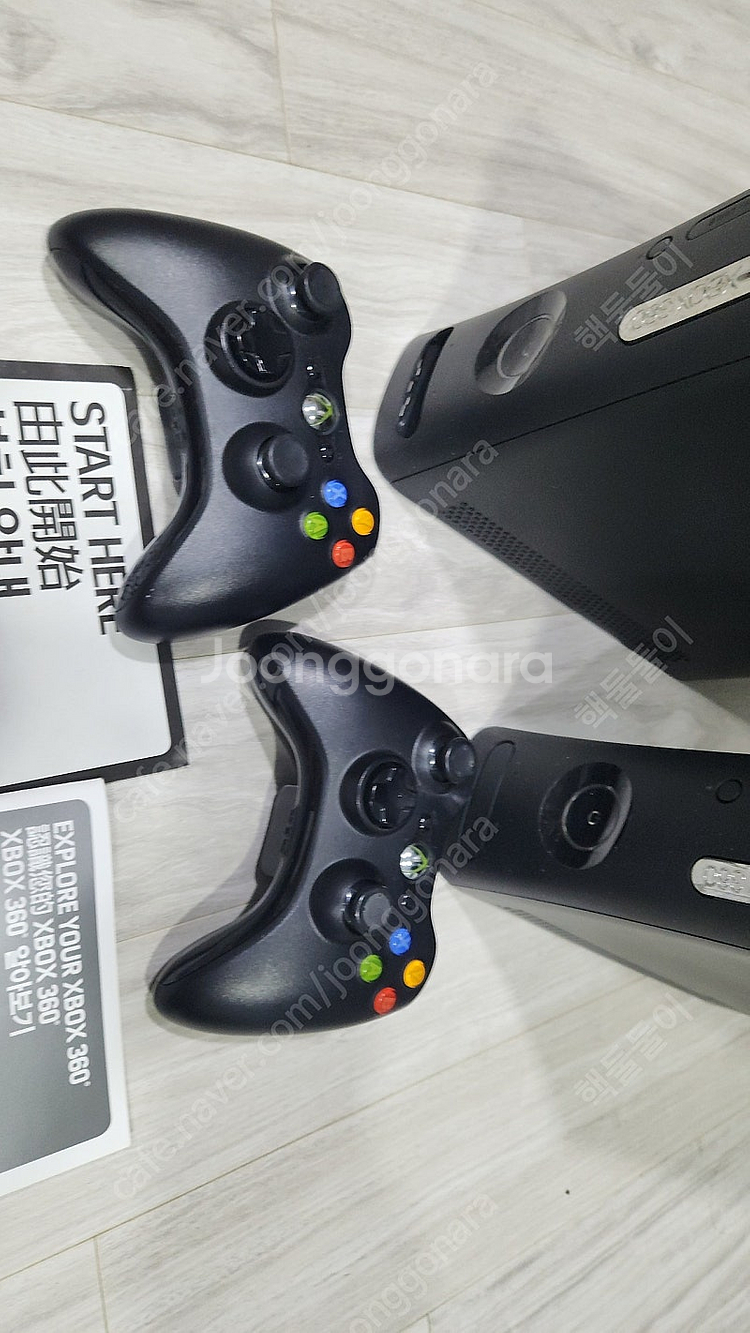 xbox360 120기가 본체 2개,패드2개 택포 11...--1