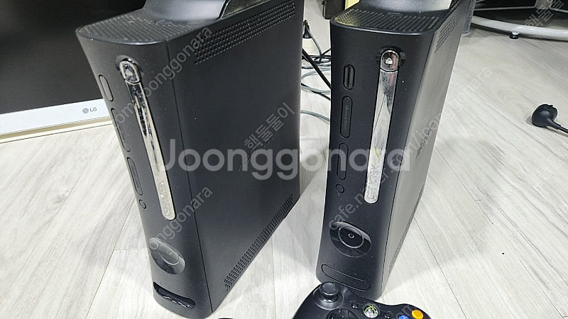 xbox360 120기가 본체 2개,패드2개 택포 11...--2