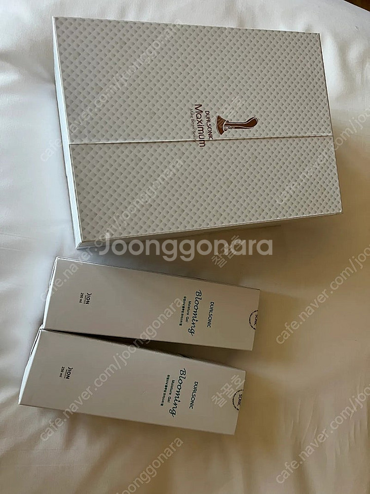 듀얼소닉 맥시멈 미개봉(화이트)+블루밍젤 2개--1