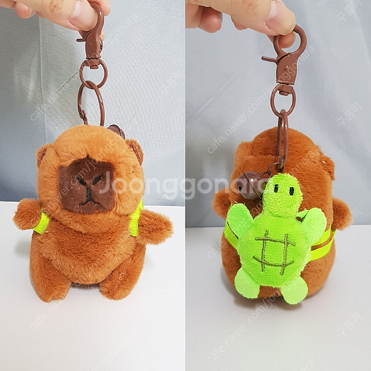 귀여운 거북이 가방 카피바라 인형 키링 가방고리 열쇠고...--0