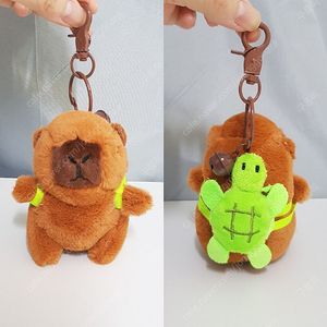 귀여운 거북이 가방 카피바라 인형 키링 가방고리 열쇠고리