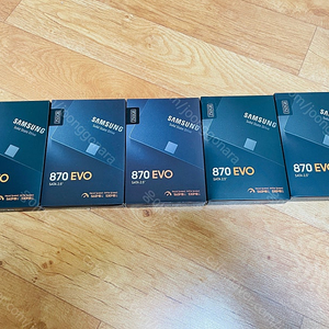 [삼성ssd] 에보 Evo 870 250Gb x 5ea [미개봉 SATA] AS 5년