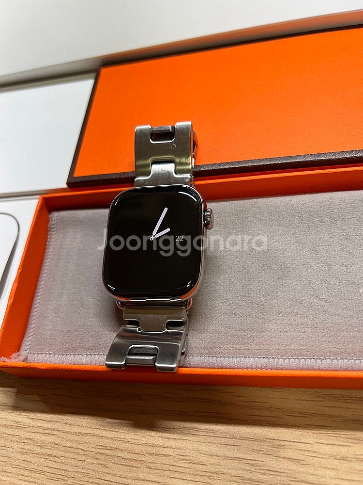 애플워치 10 내추럴 티타늄 42mm 애케플 팝니다.--0