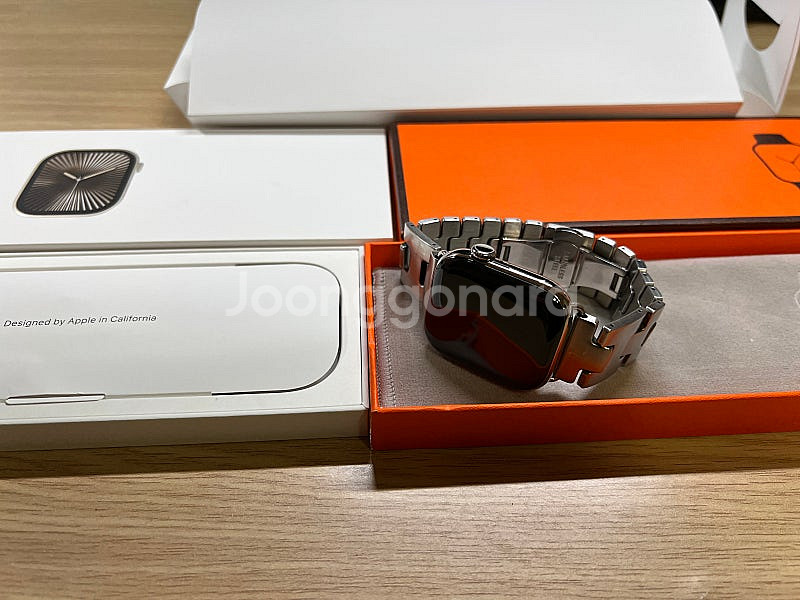 애플워치 10 내추럴 티타늄 42mm 애케플 팝니다.--1