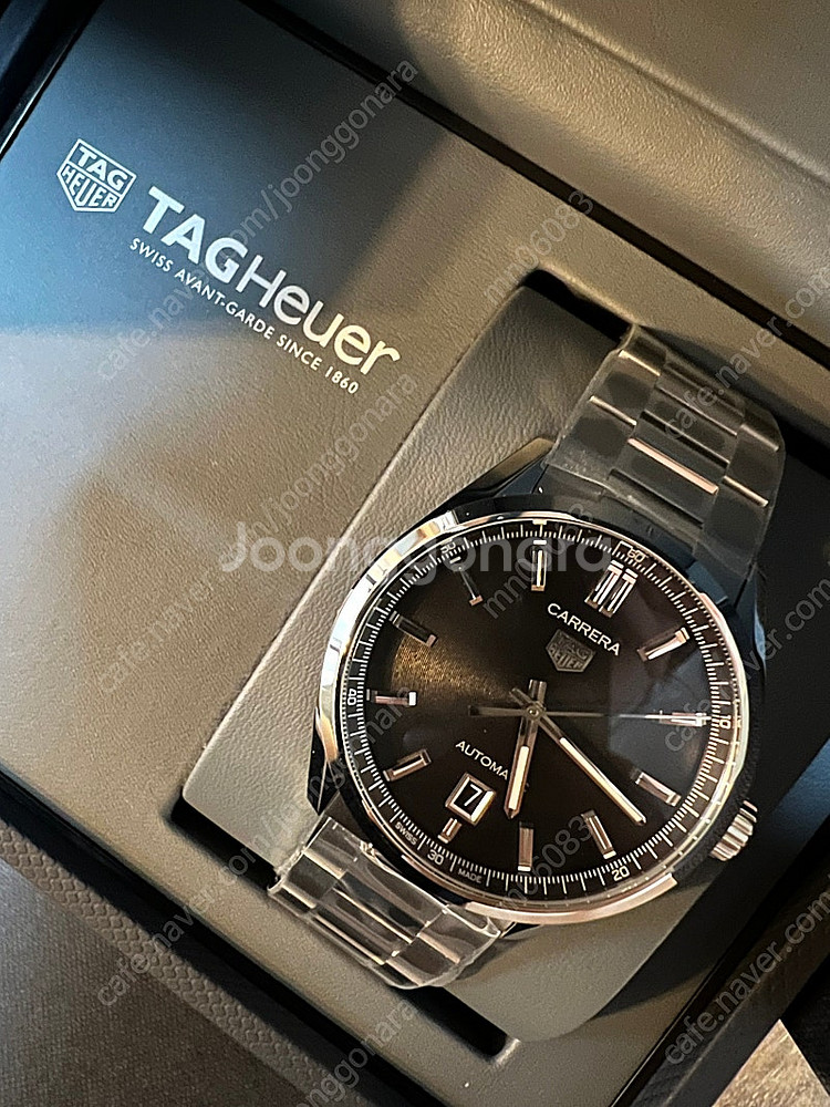 태그호이어 까레라 39mm 검판--0