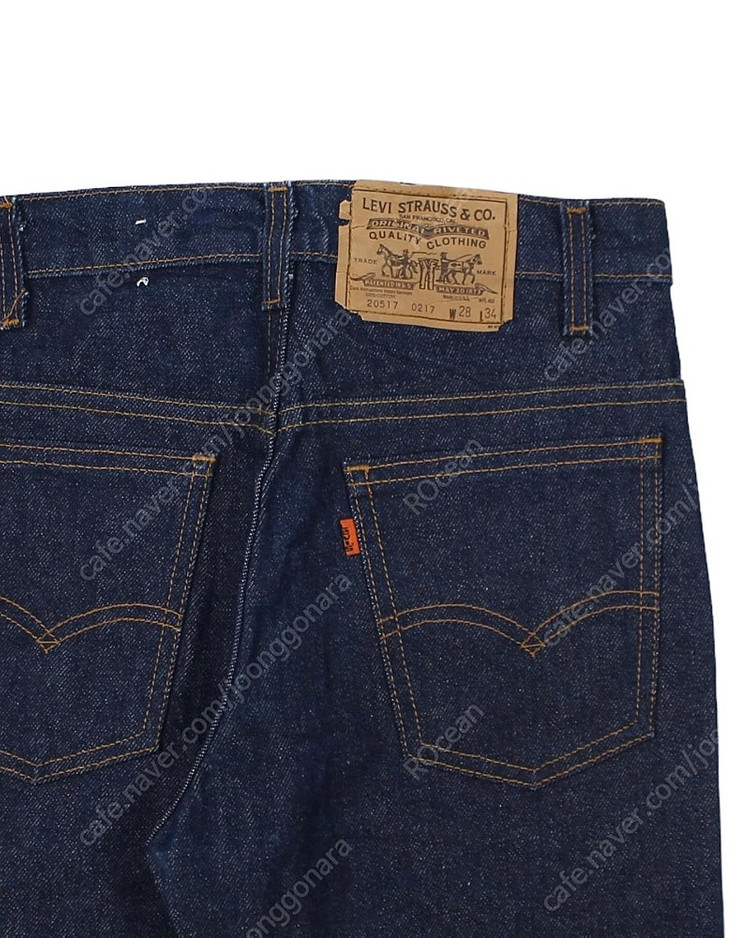 1987 USA 리바이스 517 부츠컷 리지드 데님 팬츠 오렌지탭 빈티지 미국제 이미지