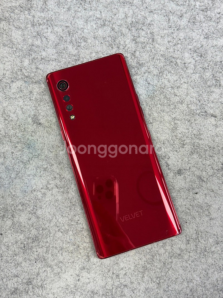 LG 벨벳 레드 128G 무잔상 무기스 미파손 상태좋은...--0