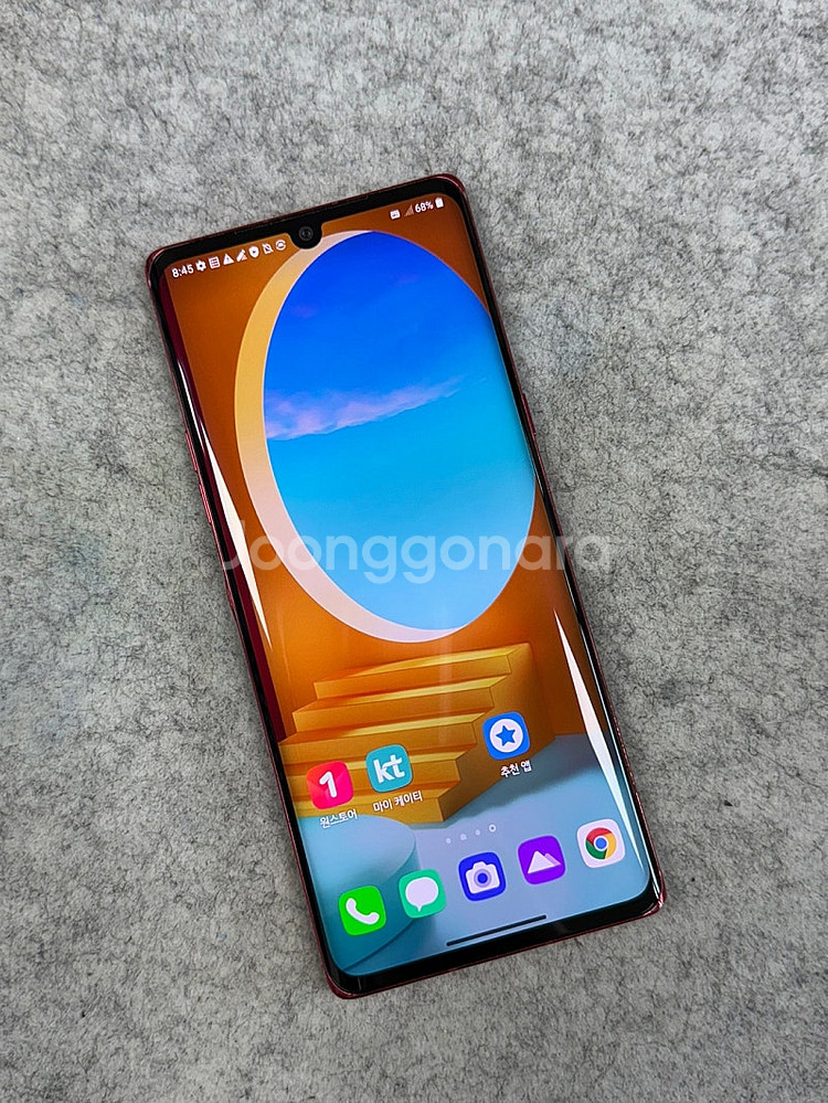 LG 벨벳 레드 128G 무잔상 무기스 미파손 상태좋은...--2