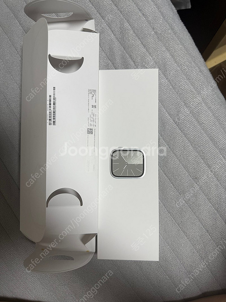 애플워치9 스테인리스 실버 45mm 셀룰러 미개봉(스트--0