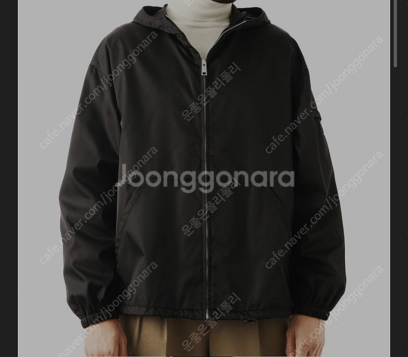 프라다 오버 자켓 리나일론100~105 아노락재질 자켓...--2