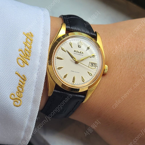 [정품] 롤렉스 오이스터데이트 금장 돌핀핸즈 빈티지 (Rolex Oysterdate Gold White Dial Vintage)