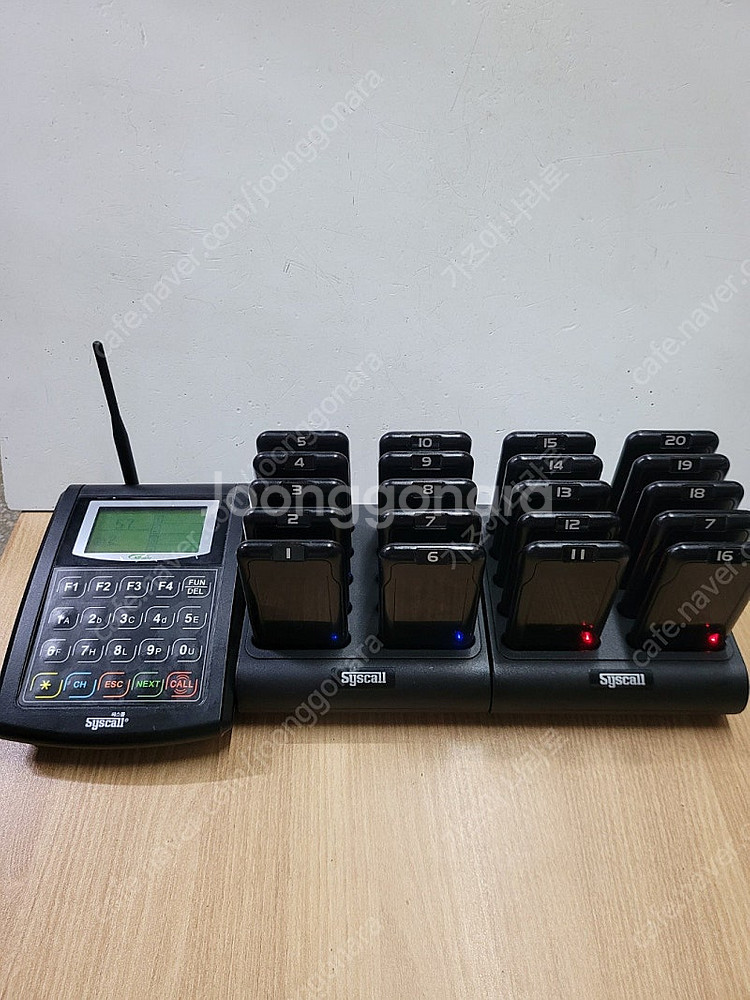시스콜 카페진동벨 gp-200r 20구 세트 팝니다--0