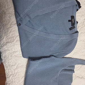 띠어리 리갈울 여성 가디건,탑 세트