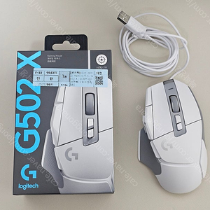 로지텍 G502X 유선 마우스 화이트 (국내정발 정품) 판매합니다.