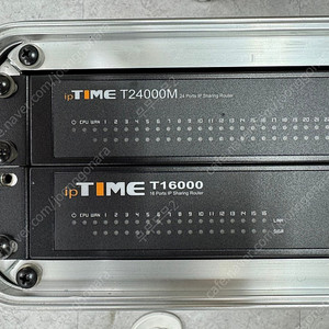 아이피타임 iptime 라우터 T24000M, T16000 + 랙케이스
