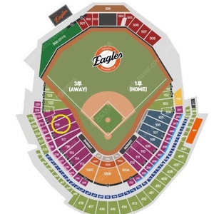 6/20 한화 vs 키움 3루 119구역 4연석 KBO 야구