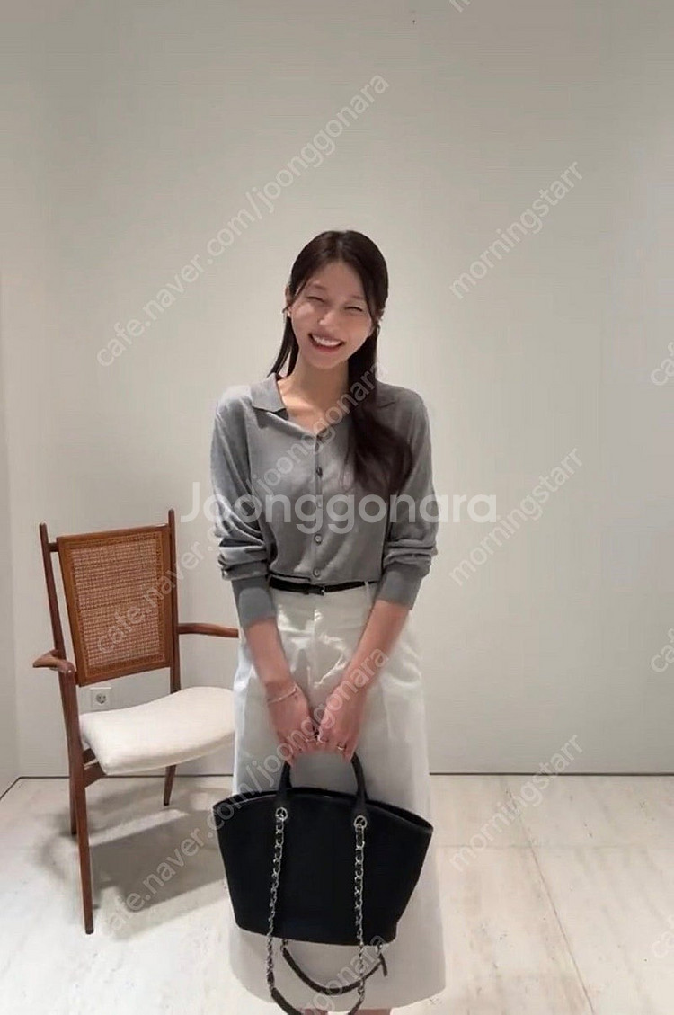 시에 로엘 소프티 카라 가디건 그레이 + 다일라 셔링 ...--6