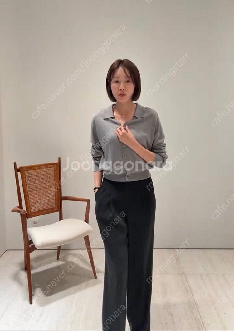 시에 로엘 소프티 카라 가디건 그레이 + 다일라 셔링 ...--7