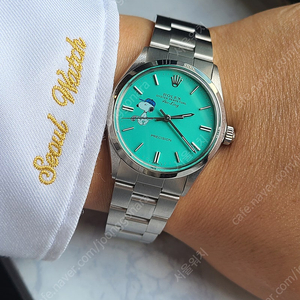 [정품] 롤렉스 오이스터퍼페추얼 에어킹 스텔라 민트 스누피 빈티지 (Rolex Oysterdate Mint Stella Dial Vintage)