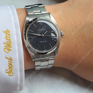 [정품] 롤렉스 오이스터데이트 매트블랙 돌핀핸즈 빈티지 (Rolex Oysterdate Matt Black Dauphine Hands Vintage)
